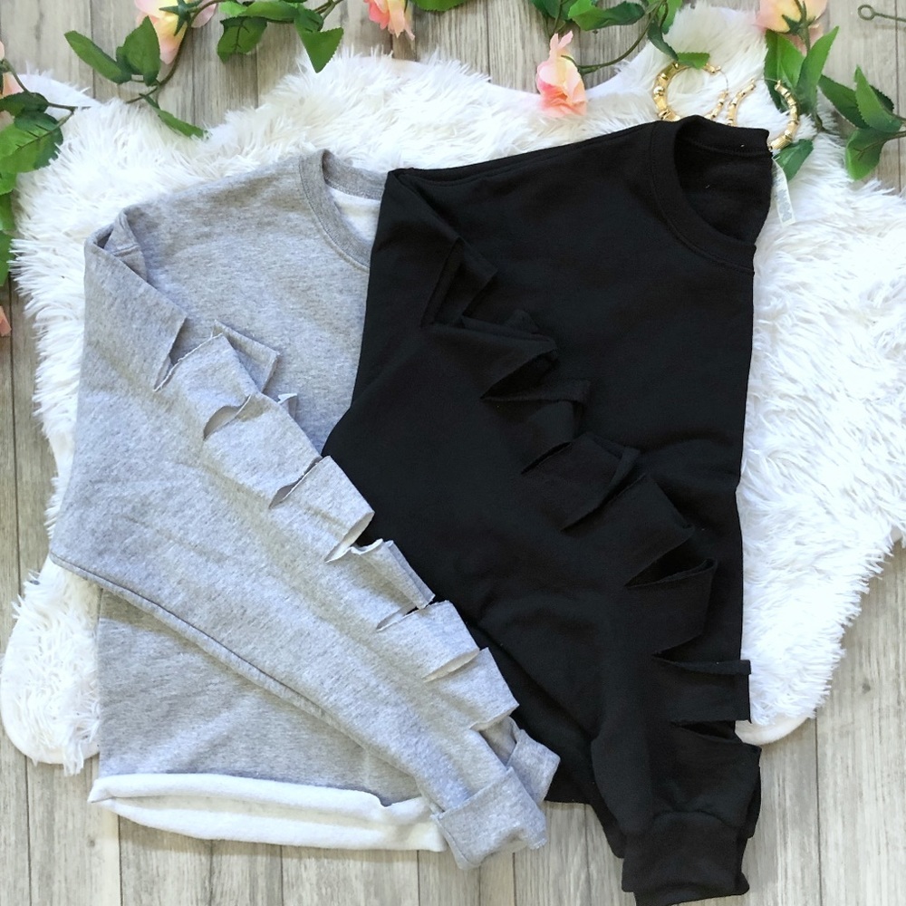 NEW Grunge Girl Distressed Croptop S M L XL 2X 3X 4X 5X